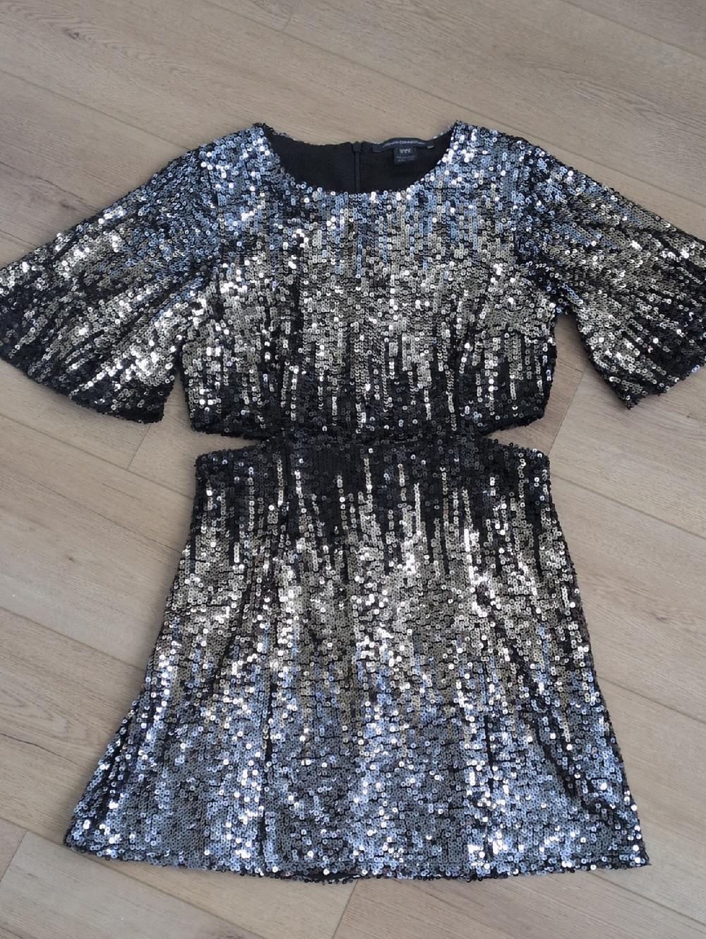 French Connection Black Sequin Dress